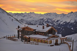 Wedelhütte Abendstimmung